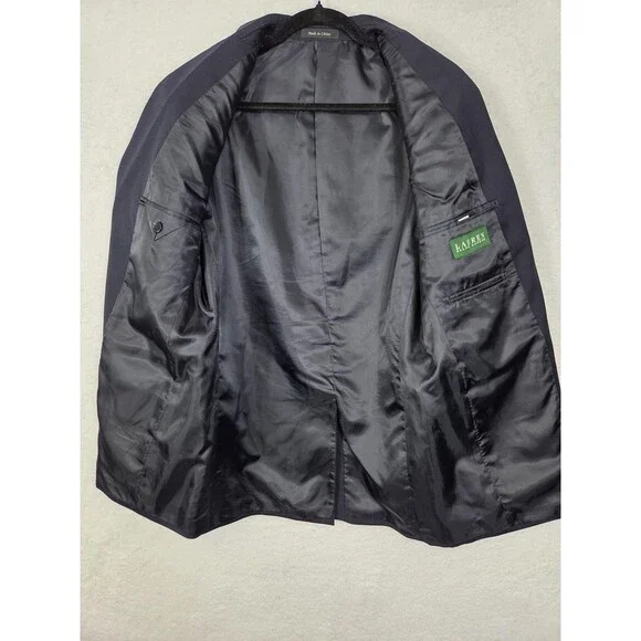 Lauren Ralph Lauren Sport Coat Blazer 38R Blue Wool Blend Gold Button Classic - Picture 4 of 8